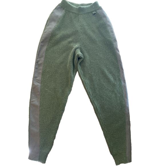 Stella McCartney Wool Joggers Trousers in Olive Green 40